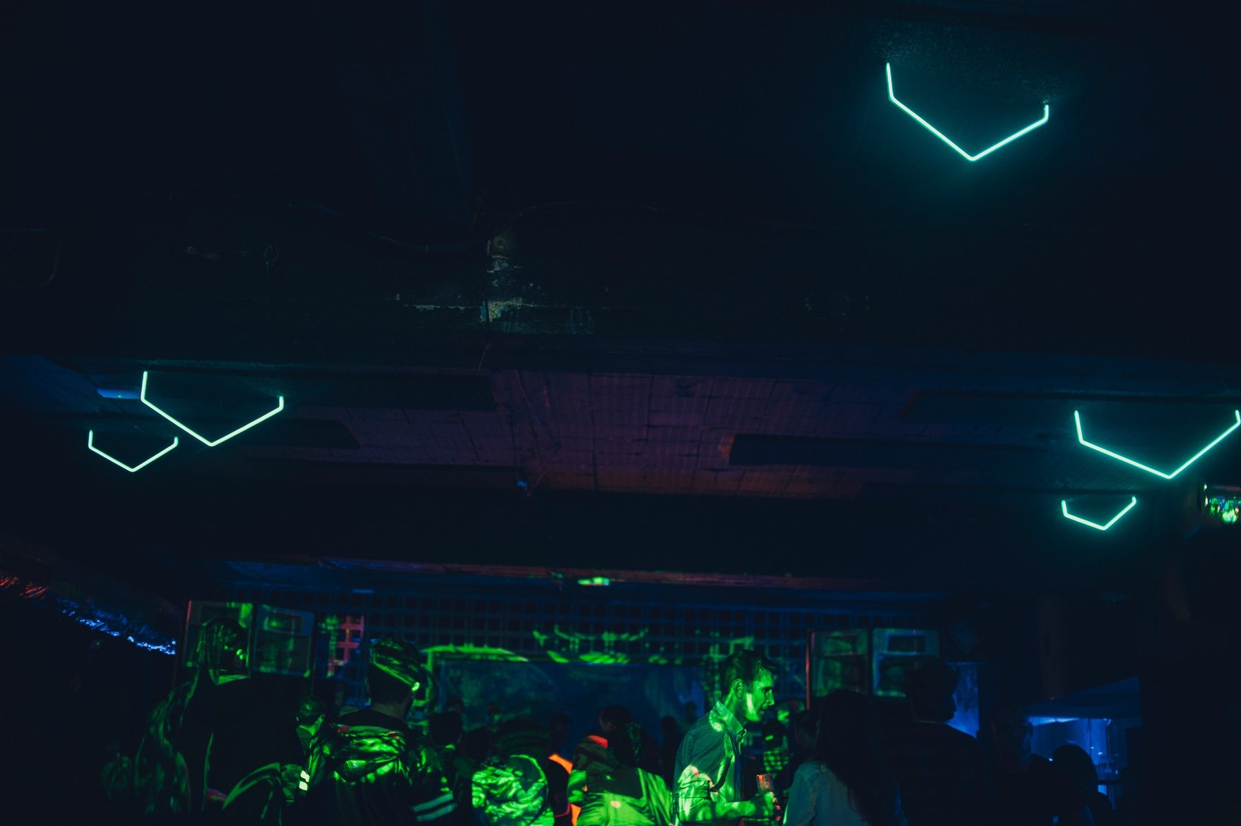 Interactive projection over the dance floor