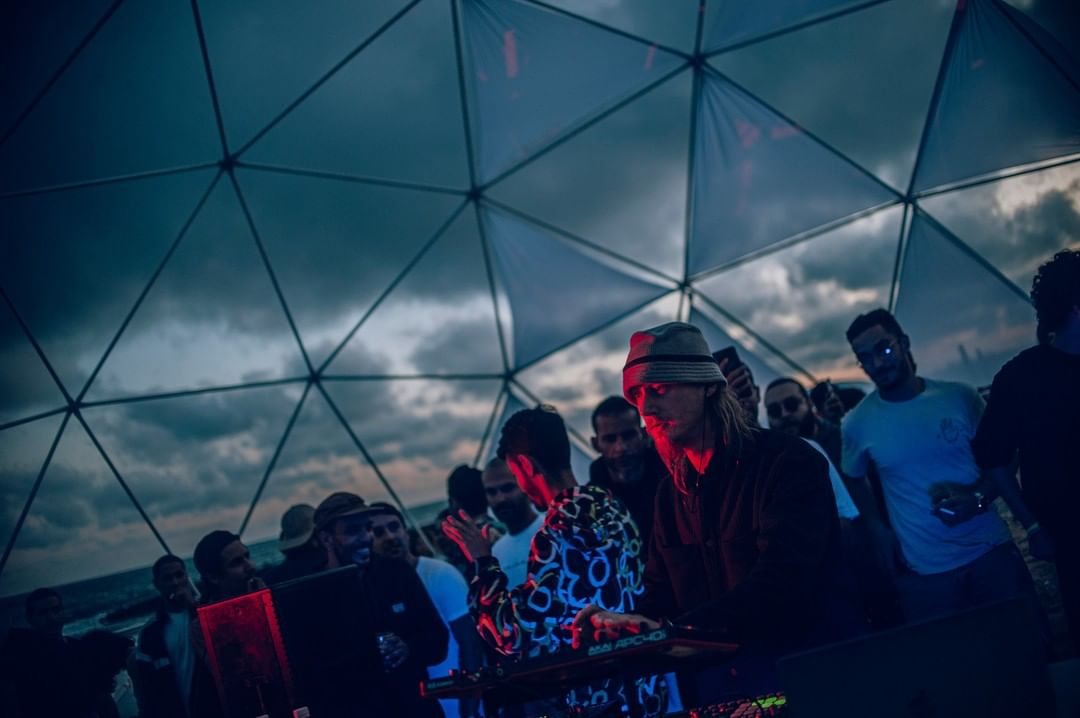 Chapter III of Wabi, under the geodesic dome on the beach