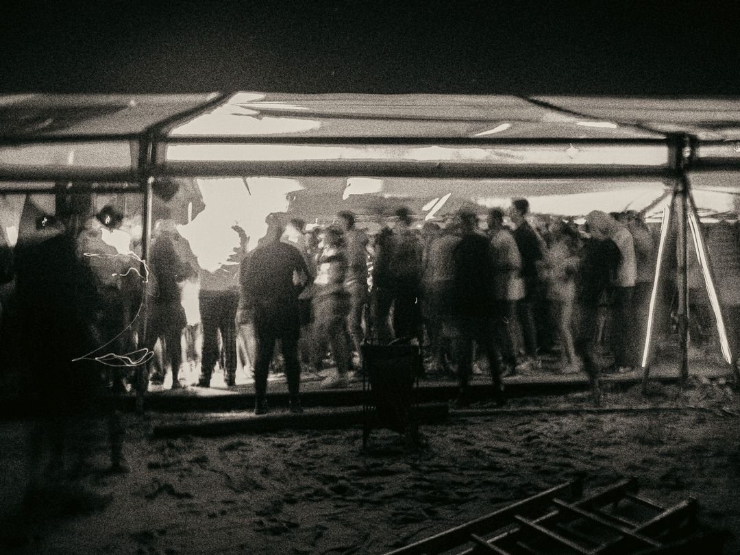 Chapter IV of Wabi, projection on the tensioned fabric canopy