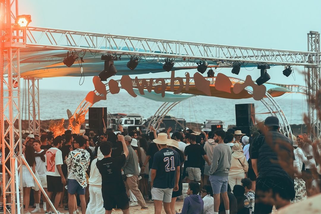 Chapter VI of Wabi, the open-air structure at night
